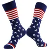 Men's Socks Socks Hosiery American Independence Day Flag Color Striped Mid Length Football Men's Sports Socks 7v3u