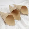 Andra evenemangsfest levererar 50st Kraft Paper Musical Notes Confetti kottar Holder Laying Box Flower Tray Cone Birthday Wedding Favors Decoration 231205