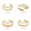 Bangle Luxe Gouden Kleur Roestvrij Stalen Armband Vrouw Klassiek Hart Tarwe Oorvormige Verstelbare Open Dames Sieraden