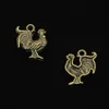 68 pz Charms in lega di zinco bronzo antico placcato gallo gallo Charms per creazione di gioielli pendenti fatti a mano fai da te 22 18mm255J