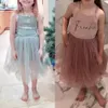 Abiti da ragazza personalizzati per bambini estivi in tulle vestito da balletto in cotone solido senza maniche vestiti per bambini adolescente tutu costume vestito per bambina 231204