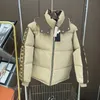 Jacken Herren Daunenparkas Schwarz Pufferjacke Mit Kapuze Lässig Outdoor Winter Warm Verdickter Reißverschluss Khaki Kurze Designermäntel