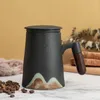 Teetassen Keramiktasse Trennbecher mit Sieb Chinesischer Luxus Beautifu Designer Weihnachten Schönes kreatives Geschenk