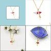 Hanger Kettingen Sieraden Ketting Card Captor Sakura Ster Scepter Hangers Cartoon Charm Choker Drop Levering Dhqlp