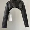 Chaquetas de mujer PU Chic Vintage negro de cuero sintético con cremallera abrigo con cremallera chaqueta de motociclista mujeres niñas bata Top High Street trajes Bomber