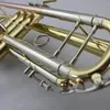 Hoogwaardig B-vlak driekleurig professioneel trompet-jazzinstrument, voortreffelijke en duurzame professionele trompethoorn
