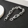 Bracciale europeo popolare in argento sterling 925 per uomo e donna, braccialetto303r