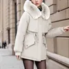 Giacche da donna Piumino invernale da donna per maniche lunghe Cappotto imbottito oversize caldo maglione antipioggia trapuntato da donna