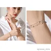 Chain Daiwujan Silver Color Double Layers stjärnor Pärlor Armband för kvinnor Elegant Box Chain Charm Armband Födelsedagsfest R231205