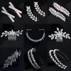 Headwear Hair Accessories Fashion Wedding Hair Accessories Bridal Clip Cubic Zirconia Hair Comb Pearl Rhinestone Women Headband Bride Headpiece Jewelry 231204