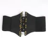 Altri accessori moda Retro Cintura larga da donna con sigillo di grandi dimensioni Cintura decorativa Steampunk Cinture per signora Design multidimensionale Senso Corsetto per abito 231205