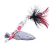 HENGJIA leurres de pêche 4 2g mini Wobbers main Spinner brillant paillettes cuillère appâts matériel de pêche carpe fish190d