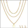 Colliers pendants jolies coullier collier boho perles de diamant chaîne mtilayer pour femmes hommes barreaux en couches