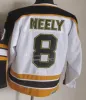 Hommes Bobby Orr Boston Vintage Hockey Jerseys 7 Phil Esposito 24 Terry O'reilly 8 Cam Neely 77 Ray Bourque Ed CCM Uniformes rétro Noir W