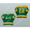 Anpassad Green 22 Joey Johnston California Golden Seals Hockey Jersey New Top Stitched S-M-L-XL-XXL-3XL-4XL-5XL-6XL