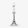 Nieuwe Collectie 100% 925 Sterling Zilver Parijs Eiffeltoren Dangle Charm Fit Originele Europese Bedelarmband Mode-sieraden Accessor197L