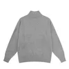 Herensweaters Designer Designer Sweaters Herensweater met capuchon Mk Unisex Herfst/winter Borst Grote voskop Geborduurd Eenvoudig Hoge hals Casual trui Gebreid