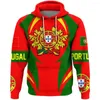 Kobiety z kapturem Portugalia jesień zima kobiety/mężczyźni flaga bluzy krajowa emblemat 3D print mody street tops unisex ponadwymiarowy hoodied