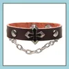 Bracelets de charme Bracelet en cuir véritable perle en bois charme Bracelets infini livraison directe bijoux Bracelets Dhpr5