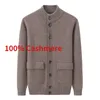 جاكيتات الرجال كارديجان 100 ٪ cachemire de haute qualite pour homme سحب manteau optique d'hiver grande taille s m l xl 2xl 3xl 4xl 5xl 6xl nouvelle collection 231205