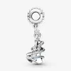 100% 925 srebrne eleganckie eleganckie księżniczki Dangle Charms Fit Oryginalna europejska bransoletka bransoletka moda Wesder Wedding Engagement Jewe210a