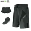 Fietsbroek WOSAWE heren Outdoor Sport Loose-Fit 3D Gel Gevoerde Ondergoed Fiets Lichtgewicht Downhill MTB229M
