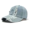 New Denim Cap High Quality Hole Baseball Cap Leisure Cotton Cap For Men And Women Outdoor Sports Streetwear Hat Cap