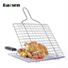 Everhome 1Pcs Stainless Steel Barbecue Grill BBQ Meshes Fish Chicken Grill BBQ Tools Kitchen Accessories T200506267K