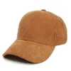 Ball Caps Male Female Neutral Four Seasons Solid Color Simplicity Baseball Adjustable Corduroy Outdoor Casual Hat