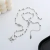 Chaînes Lefei Bijoux Real S925 Argent Mode Tendance Luxe Rétro Squelette Pirate Pendentif Collier Pour Femmes Fête De Mariage Charmes Cadeaux