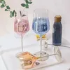 Wine Glasses Creative Starry Wine Glass Goblet Champagne Glasses Home Drinking Crystal Cocktail Beautiful Ware Bar Drinkware Reusable 231205