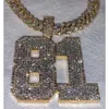 Pass Diamond Tester Hip Hop Jewelry S925 VVS Moissanite Customize Jewelry Diamond Custom Pendant Number Pendant