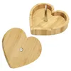 Cendriers matériaux en bois forme de coeur accessoires pour fumer cendrier style unique conteneurs 196h