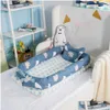 베이비 침대 침대 라운지를위한 휴대용베이스 시넷 신생아 침대 통기성 및 베개와 함께 수면 둥지 2360 드롭 배달 어린이 출산 간호사 DH0PF