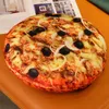 Poduszka/dekoracyjna nowa druk 3D Pizza Plush Rzucanie zabawne symulacje zabawki z jedzeniem domowe dekoracja