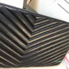 Hoge kwaliteit portemonnee handtassen luxe clutch tassen mode lederen ontwerpers portemonnees damestassen met twee kleuren logo