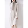 Urban Sexy Dresses 100 Wollkleid für Frauen 2023 AutunmWinter Kaschmirpullover Langer Stil 5 Farben Pullover DR01 231206