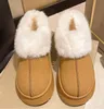 2024 Faux Fur Winter Laarzen Voor Vrouwen Antislip Pluche Snowboots Vrouwen Dikke Bodem Warme Katoenen Schoenen platform Botas Mujer