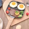 Pans 4-hole Omelet Pan Frying Pot Thickened Non-stick Egg Pancake Steak Cooking Pan Hamburg bread Breakfast Maker Induction cooker 231205