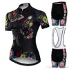 Butterfly 2022 Pro Cycling Jersey Set Women Proteam Mountain Bike Clothes Anti-UV Bicycle Wear Kort ärm Cykelkläder247s