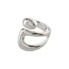 Обручальные кольца Foxanry Минималистичные серебряные цветные кольца для женщин Модные творческие полые нерегулярные геометрические ювелирные изделия на день рождения Подарки 231205