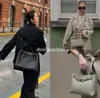 Fashion designer shopping bags Andiamo medium tote bag Women shoulder Woven calf leather crossbody High fallow Quality handbags New
