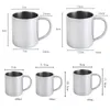 Tazze Tazza da caffè in acciaio inossidabile Tazza portatile Bicchiere da viaggio a doppia parete Bicchieri da 200 ml 220 ml 300 ml 400 ml