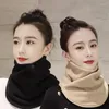 Bandanas Winter Fleece Cycling Neck Scarf Thickened Warm Autumn Sleeve Men Women's Scarves Plush Double Layer Neckerchief Ring