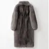 Men's Fur Faux Fur Manteau en fausse fourrure a manches longues pour hommes coupe-vent chaud vestes longues BontAMG epais moelleux luxe hiver 231205