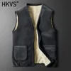 Vestes pour hommes 2023 Hiver Hommes Gilet Extérieur Doublé Veste Automne Léger Chaud Épaissir Peluche Sans Manches Cadeau De Noël Drop 231205