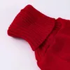 Одежда для собак, свитер для итальянской борзой, водолазка с воротником красного цвета, рождественская вязаная теплая одежда для домашних животных 231205