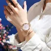 Armbandsur kvinnors klockor är enkla med diamanter engelska klocktrender vattentäta