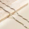 Kedjor Simple Water Wave Chain Versatile Necklace for Women 2023 Retro Personlighet Metal Charm
