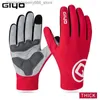 Guanti a cinque dita Guanti per uomo Donna Guanti invernali da ciclismo In pile Guanti termici da corsa per equitazione Guanti da palestra MTB Road Ciclismo Guanti Q231206